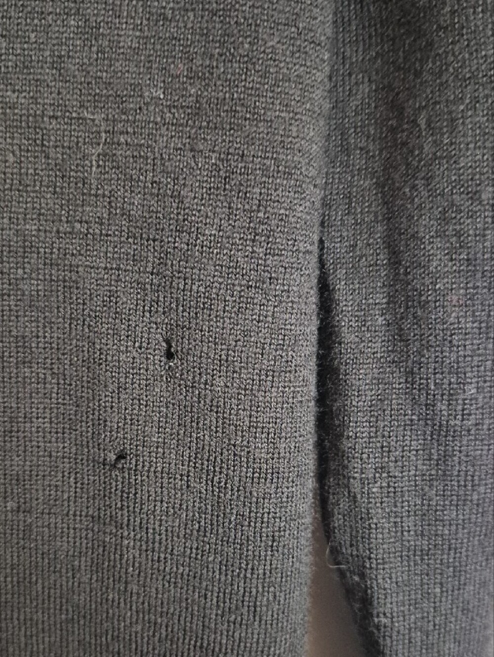 Lord & Taylor Black Merino Turtleneck Sweater - Picture 4 of 6